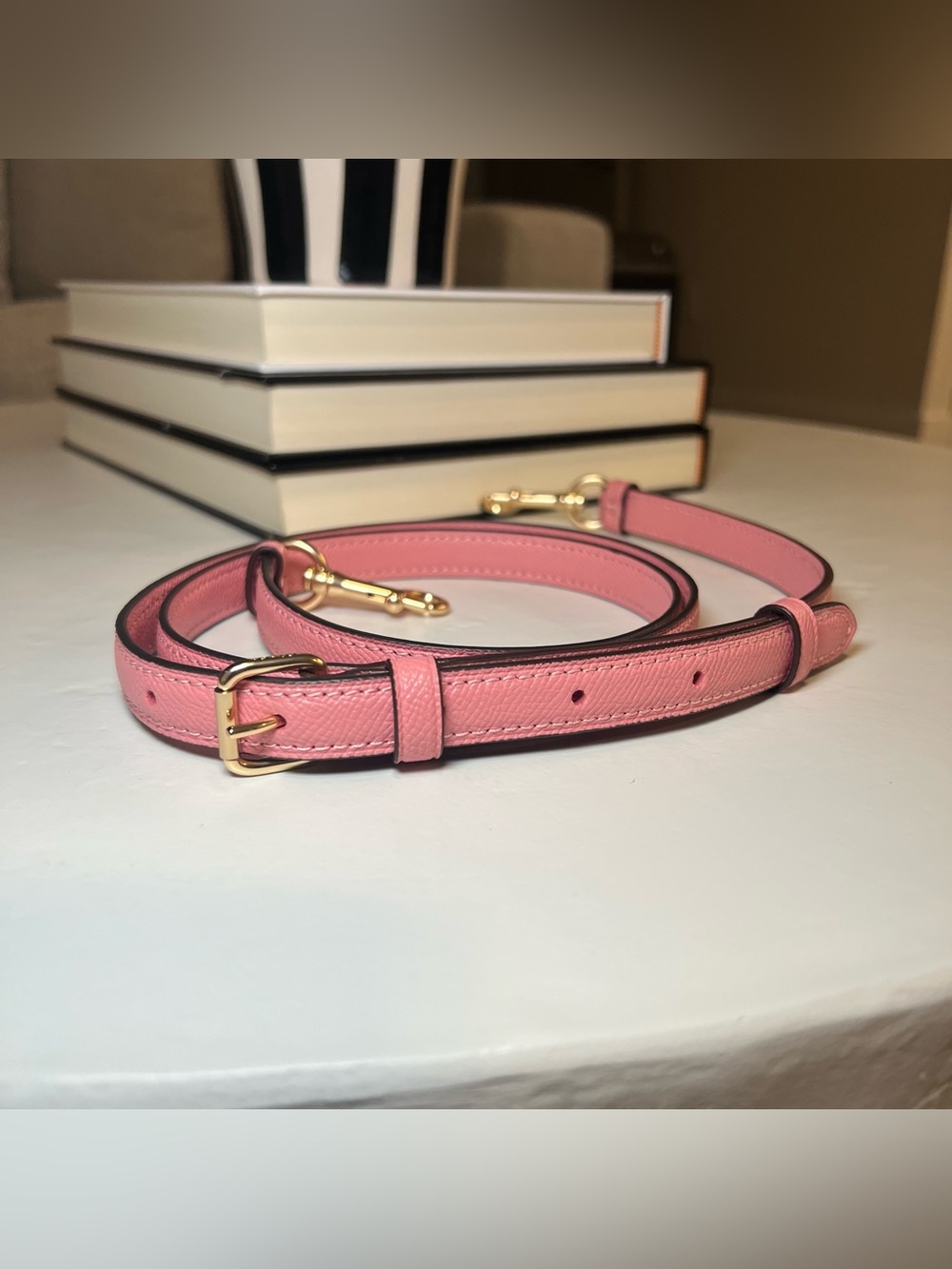 Coach Bubblegum Pink Adjustable Crossbody Strap